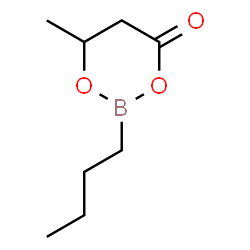 1-Butyl-5-methyl-1-bora-2,6-dioxacyclohexan-3-one结构式