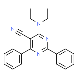 4-(Diethylamino)-2,6-diphenyl-5-pyrimidinecarbonitrile picture