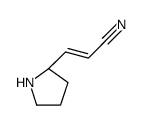 2-Propenenitrile,3-(2S)-2-pyrrolidinyl-,(2E)-(9CI) structure