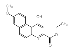 ethyl 8-methoxy-1-oxo-4H-benzo[f]quinoline-3-carboxylate结构式