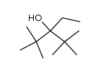 2,2,4,4-tetramethyl-3-ethylpentan-3-ol Structure