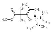 methyl 3-bis(dimethylamino)phosphinothioyloxy-2,2,4-trimethyl-pent-3-enoate Structure