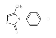 3-(4-chlorophenyl)-4-methyl-1,3-thiazole-2-thione Structure