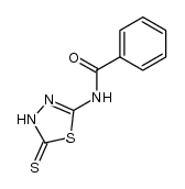 N-(5-thioxo-4,5-dihydro-[1,3,4]thiadiazol-2-yl)-benzamide结构式