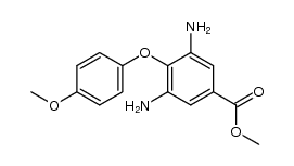 3,5-diamino-4-(4-methoxy-phenoxy)-benzoic acid methyl ester结构式
