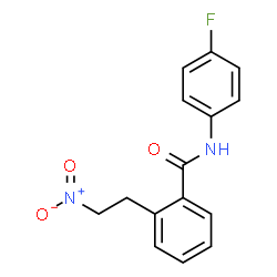 N-(4-FLUOROPHENYL)-2-(2-NITROETHYL)BENZENECARBOXAMIDE picture