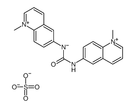 6,6'-(carbonyldiimino)bis[1-methylquinolinium] sulphate结构式