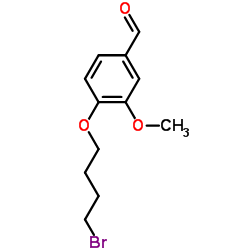 4-(4-Bromobutoxy)-3-methoxybenzaldehyde结构式