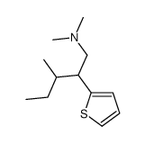 N,N-Dimethyl-β-(1-methylpropyl)-2-thiopheneethan-1-amine结构式