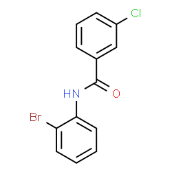 N-(2-Bromophenyl)-3-chlorobenzamide结构式