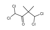 1,1,4,4-tetrachloro-3,3-dimethyl-butan-2-one结构式