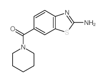 (2-AMINO-BENZOTHIAZOL-6-YL)-PIPERIDIN-1-YL-METHANONE structure