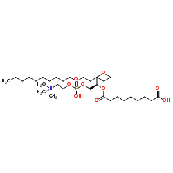 1-hexadecyl-2-azelaoyl-sn-glycero-3-phosphocholine Structure