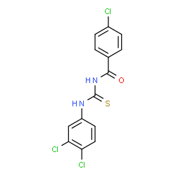 4-chloro-N-{[(3,4-dichlorophenyl)amino]carbonothioyl}benzamide structure