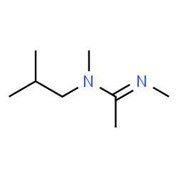 Ethanimidamide, N,N-dimethyl-N-(2-methylpropyl)-, (1E)- (9CI) structure