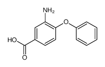 3-氨基-4-苯氧基苯甲酸结构式
