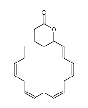 5-hydroxy,6E,8Z,11Z,14Z,17Z-eicosapentaenoic acid δ-lactone Structure