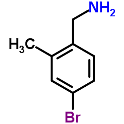 4-溴-2-甲基苯甲胺结构式