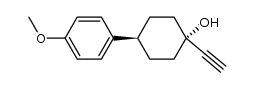 4-(p-Methoxiphenyl)-1-ethinylcyclohexanol Structure