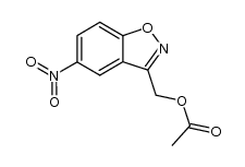 3-acetoxymethyl-5-nitro-benzo[d]isoxazole结构式