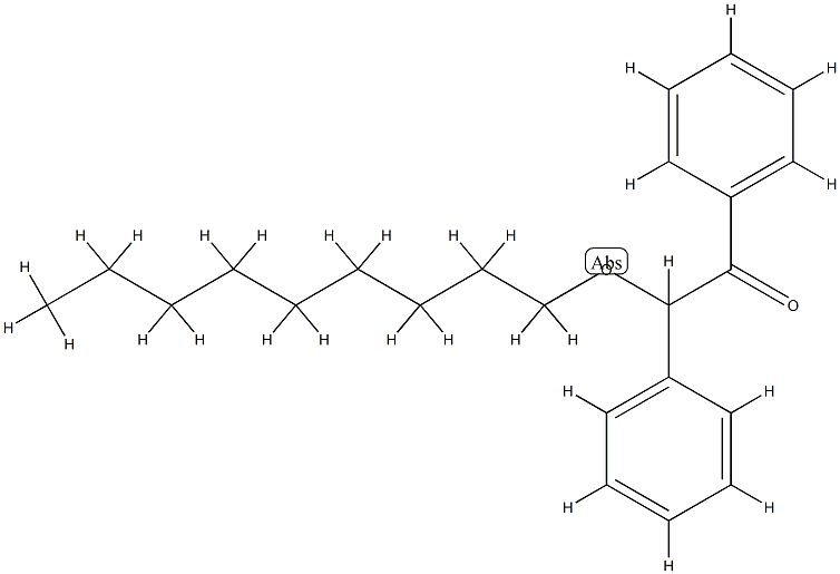 α-Phenyl-α-nonyloxyacetophenone结构式