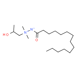 1,1-Dimethyl-1-(2-hydroxypropylamine)tetradecanimide Structure