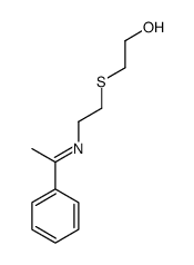 2-[2-(1-phenylethylideneamino)ethylsulfanyl]ethanol Structure