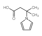 3-甲基-3-(1H-吡咯-1-基)丁酸结构式