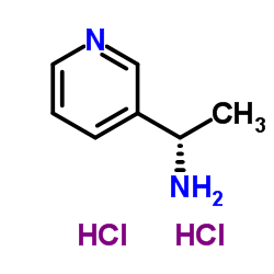 (S)-1-(吡啶-3-基)乙胺二盐酸盐结构式