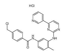 4-(сhloromethyl)-N-[4-methyl-3-[[4-(3-pyridinyl)-2-pyrimidinyl]amino]phenyl]-benzamide hydrochloride结构式