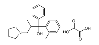 2-methyl-1-(2-methylphenyl)-1-phenyl-3-pyrrolidin-1-ylpropan-1-ol,oxalic acid结构式