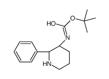 2-Methyl-2-propanyl [(2S,3S)-2-phenyl-3-piperidinyl]carbamate结构式