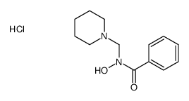 N-hydroxy-N-(piperidin-1-ium-1-ylmethyl)benzamide,chloride结构式