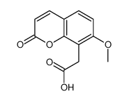 2-(7-methoxy-2-oxochromen-8-yl)acetic acid结构式
