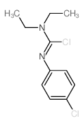 1-chloro-N-(4-chlorophenyl)-N,N-diethyl-methanimidamide结构式