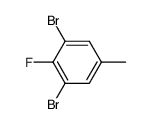 3,5-二溴-4-氟甲苯结构式