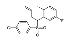 2-[1-(4-chlorophenyl)sulfonylbut-3-enyl]-1,4-difluorobenzene Structure