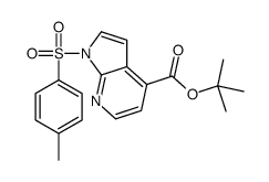 2-Methyl-2-propanyl 1-[(4-methylphenyl)sulfonyl]-1H-pyrrolo[2,3-b ]pyridine-4-carboxylate Structure