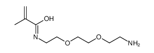 N-[2-[2-(2-aminoethoxy)ethoxy]ethyl]-2-methylprop-2-enamide结构式