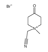 2-(1-methyl-4-oxopiperidin-1-ium-1-yl)acetonitrile,bromide Structure