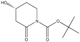 4-羟基-2-氧代哌啶-1-羧酸叔丁基酯结构式