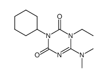 3-cyclohexyl-6-dimethylamino-1-ethyl-1H-[1,3,5]triazine-2,4-dione Structure