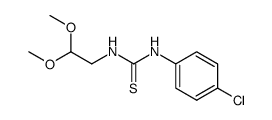 N-(p-Chlorphenyl)-N'-dimethoxyethylthioharnstoff Structure