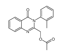 [3-(2-methylphenyl)-4-oxoquinazolin-2-yl]methyl acetate结构式
