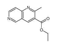 2-甲基-1,6-萘啶-3-羧酸乙酯结构式