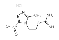 Carbamimidothioic acid,2-(2-methyl-5-nitro-1H-imidazol-1-yl)ethyl ester, monohydrochloride (9CI)结构式