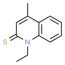 2(1H)-Quinolinethione,1-ethyl-4-methyl- Structure
