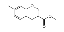 7-methyl-3-methoxycarbonyl-4H-1,2-benzoxazine结构式