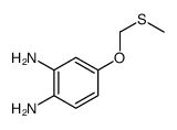 4-(methylsulfanylmethoxy)benzene-1,2-diamine Structure