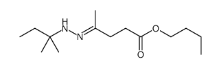 butyl 4-(2-methylbutan-2-ylhydrazinylidene)pentanoate结构式
